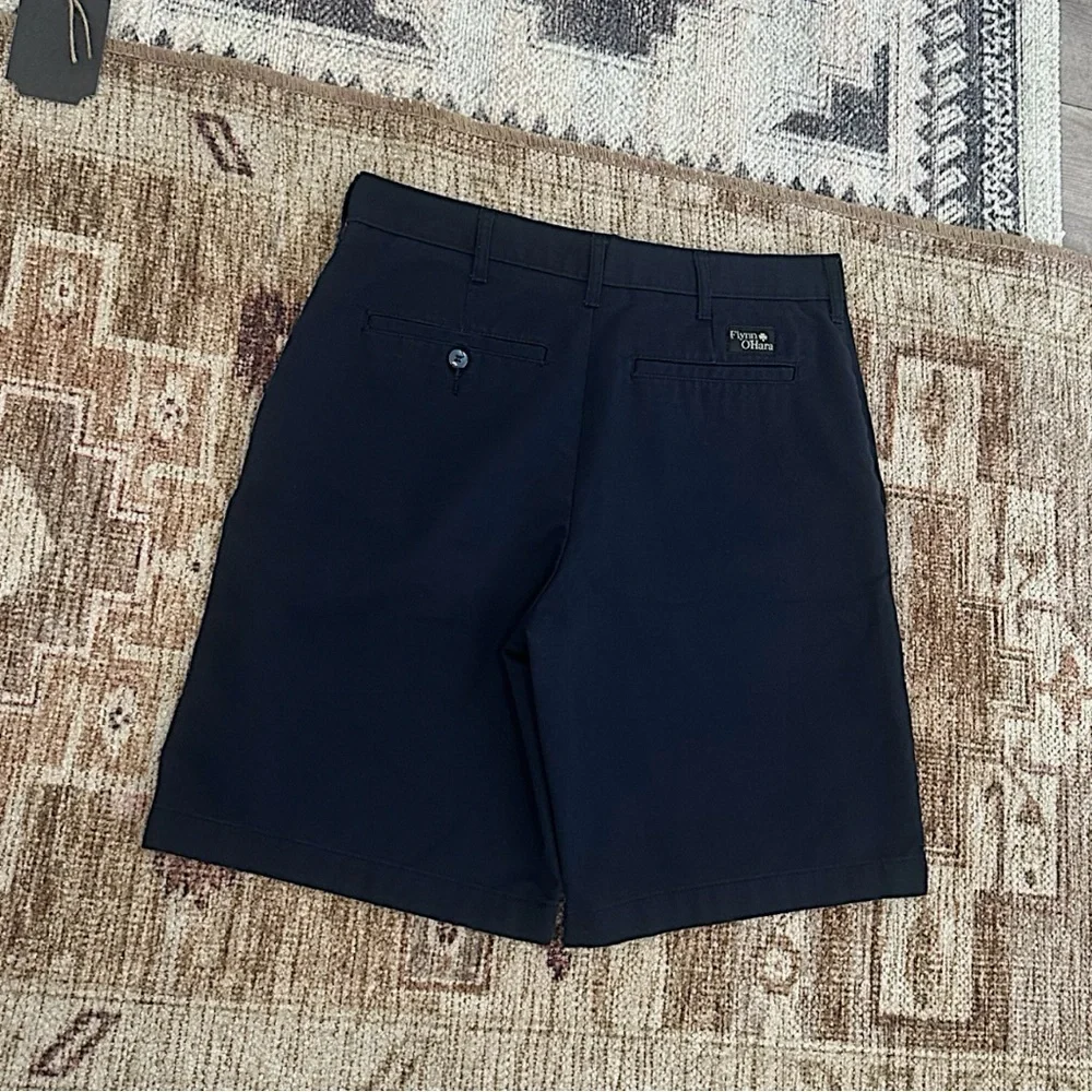 Flynn O’Hara Boys Navy Blue Chino Shorts Uniform Shorts Size 30w Twill Walking